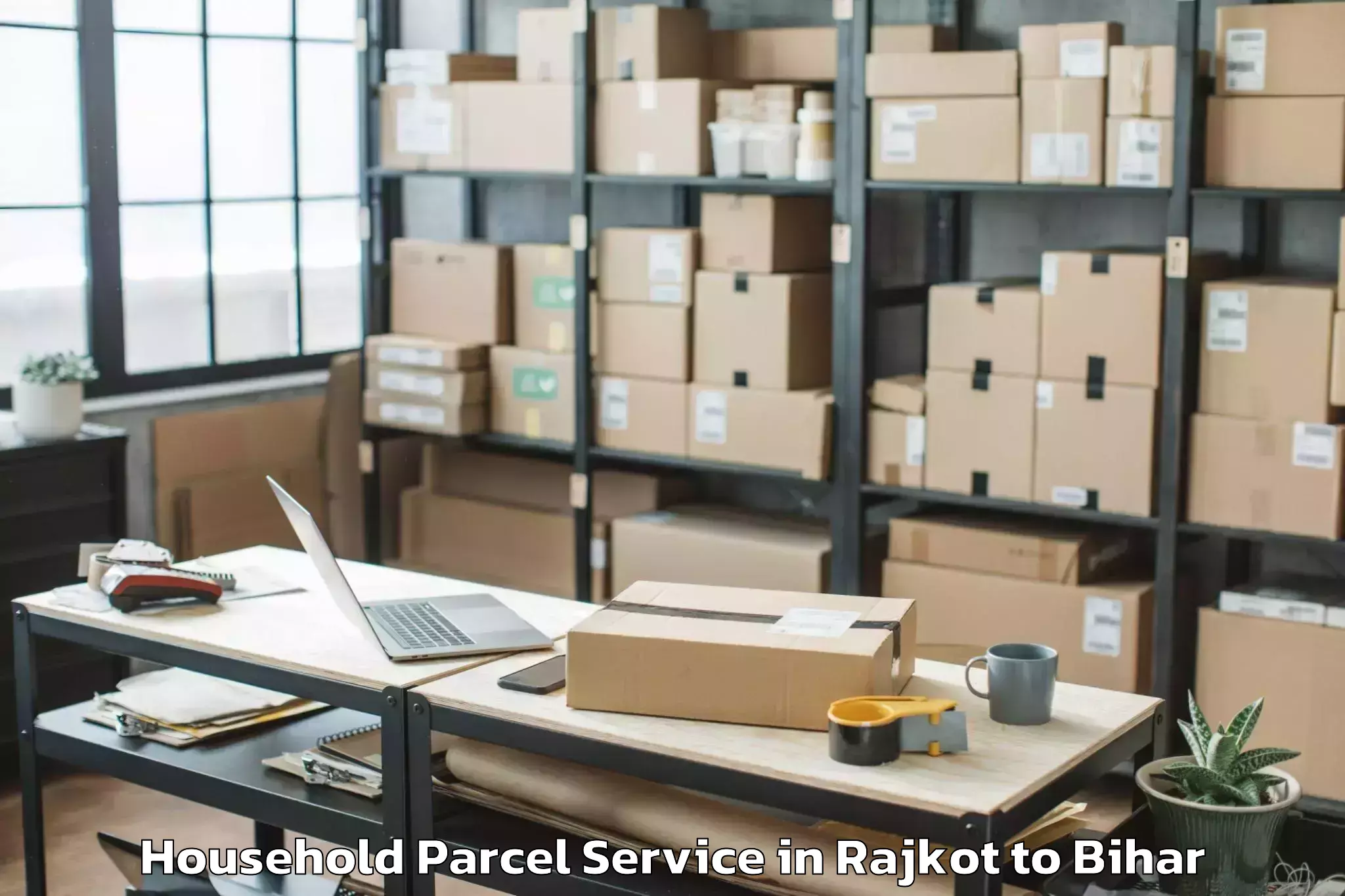 Book Rajkot to Puraini Household Parcel Online